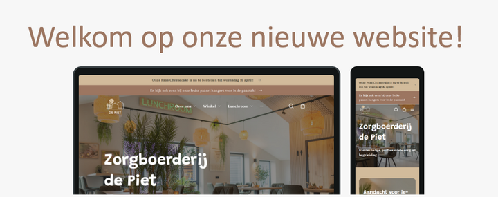 Nieuwe website