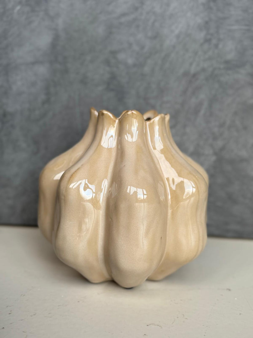 Beige vaas