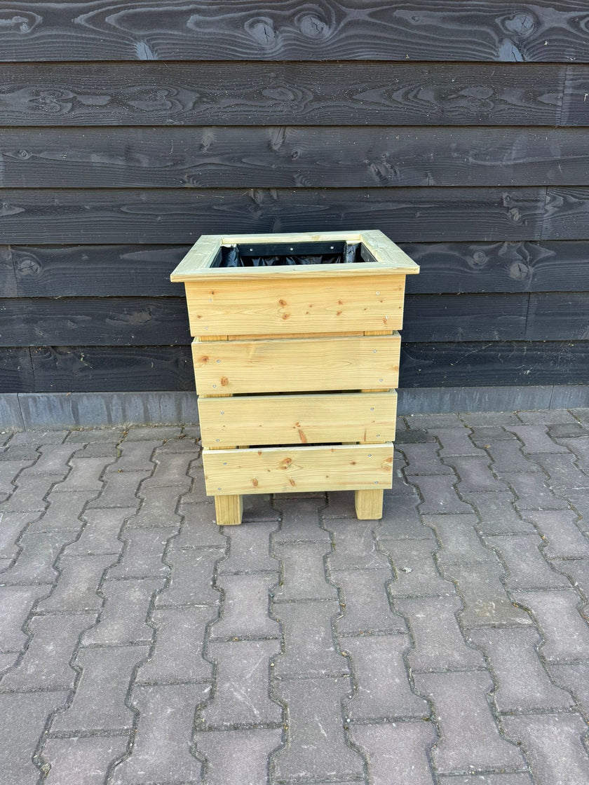 Bloembak vierkant hoog
